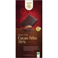 Ciocolata amaruie cu 70% cacao, 100g, Gepa