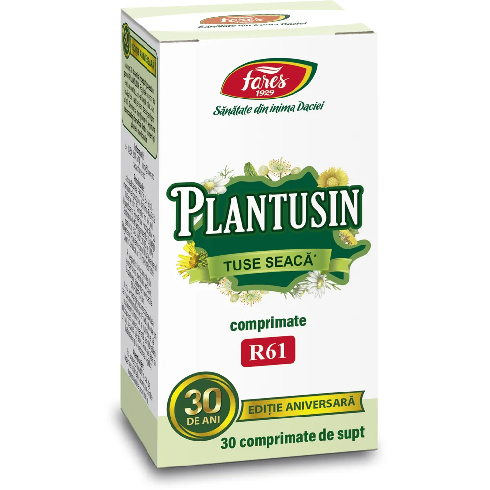 Plantusin Tuse Seaca R61, 30 comprimate, Fares