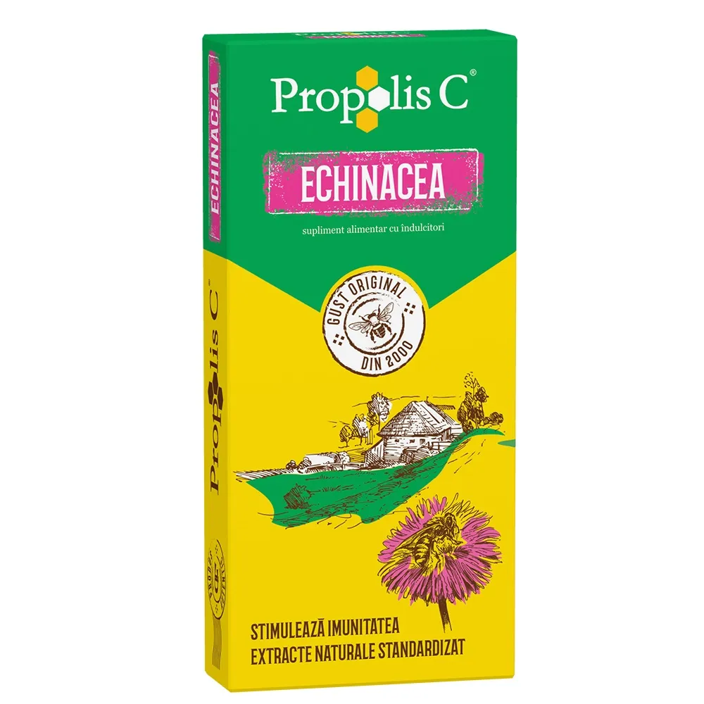Propolis C Echinacea, 30 comprimate, Fiterman