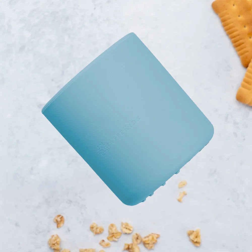 Pahar din silicon Aqua Blue 6 luni+, 1 bucata, Appekids