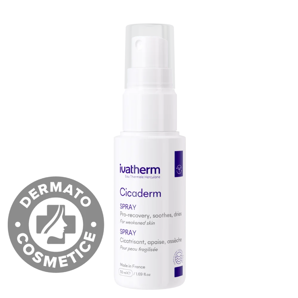 Spray-crema reparatoare si cicatrizanta Cicaderm, 50ml, Ivatherm