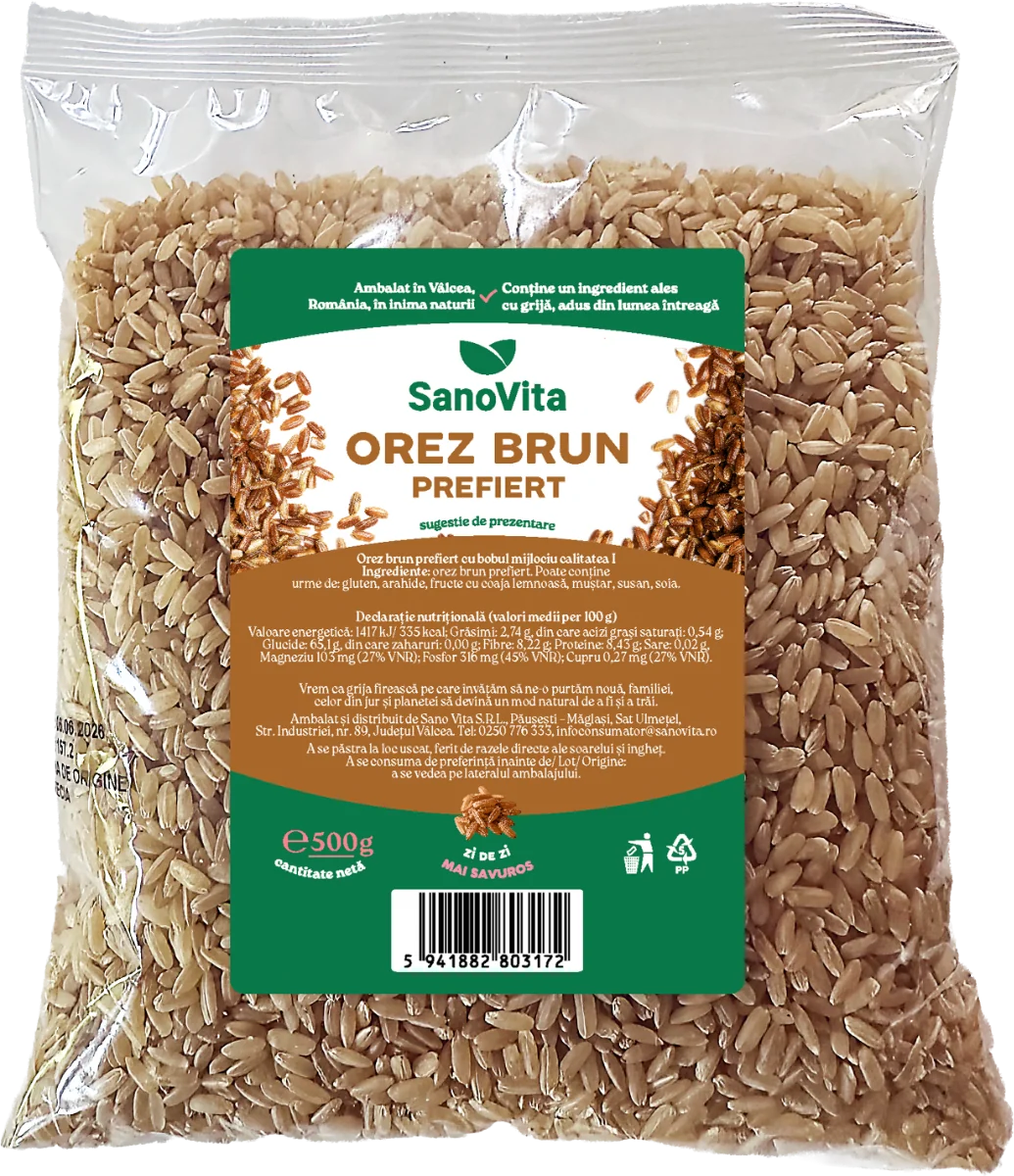 Orez Brun prefiert, 500g, SanoVita