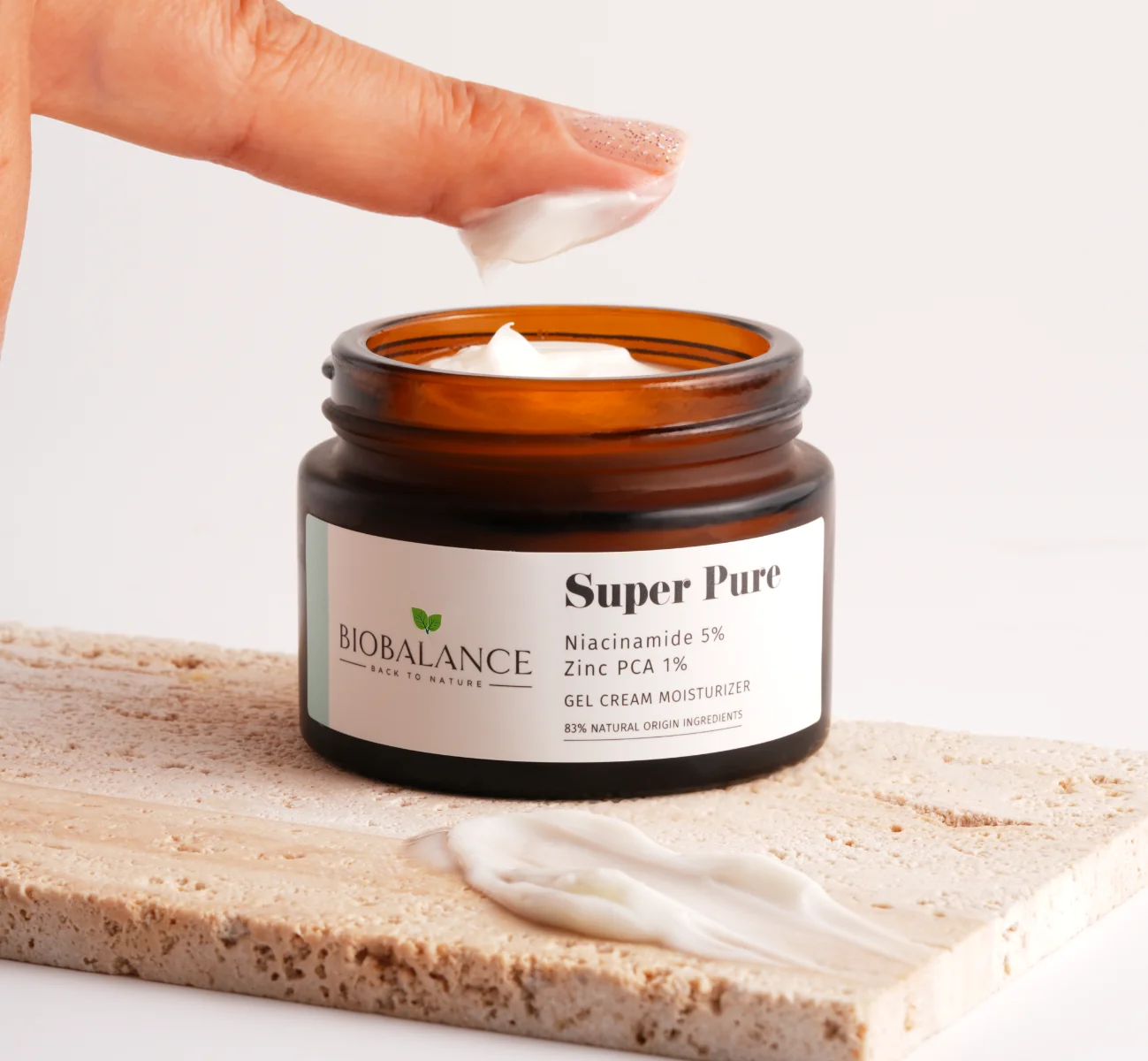 Gel crema hidratant cu niacinamide 5% + zinc PCA 1% Super Pure, 50ml, Bio Balance 