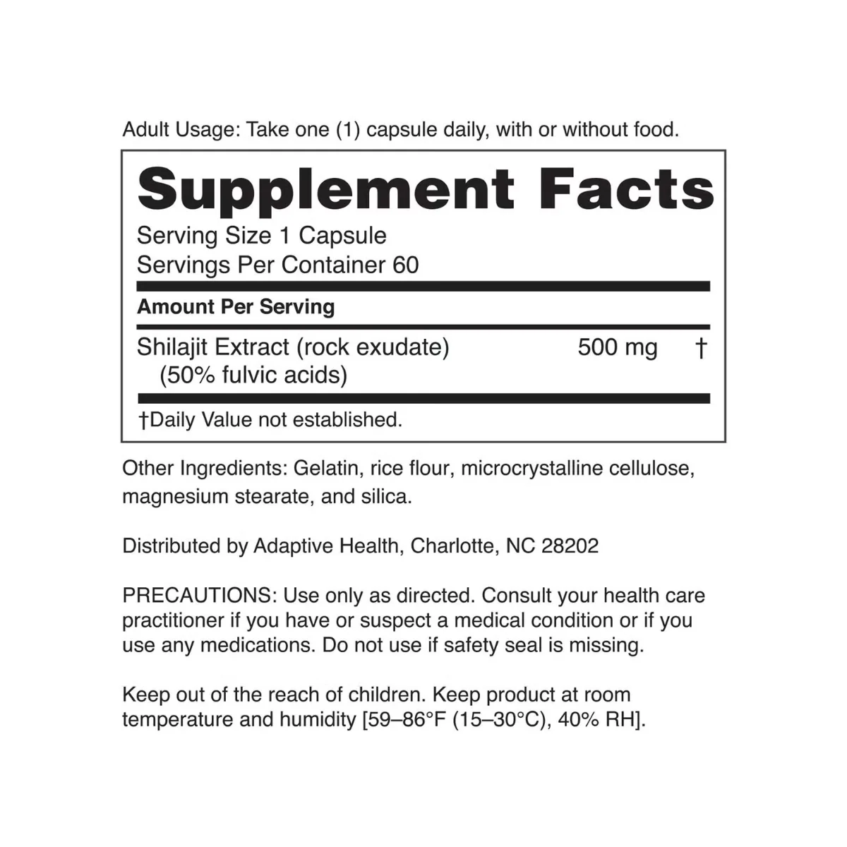 Rasina pura de Shilajit din Himalaya Nugenix® Shilajit, 60 capsule, GNC