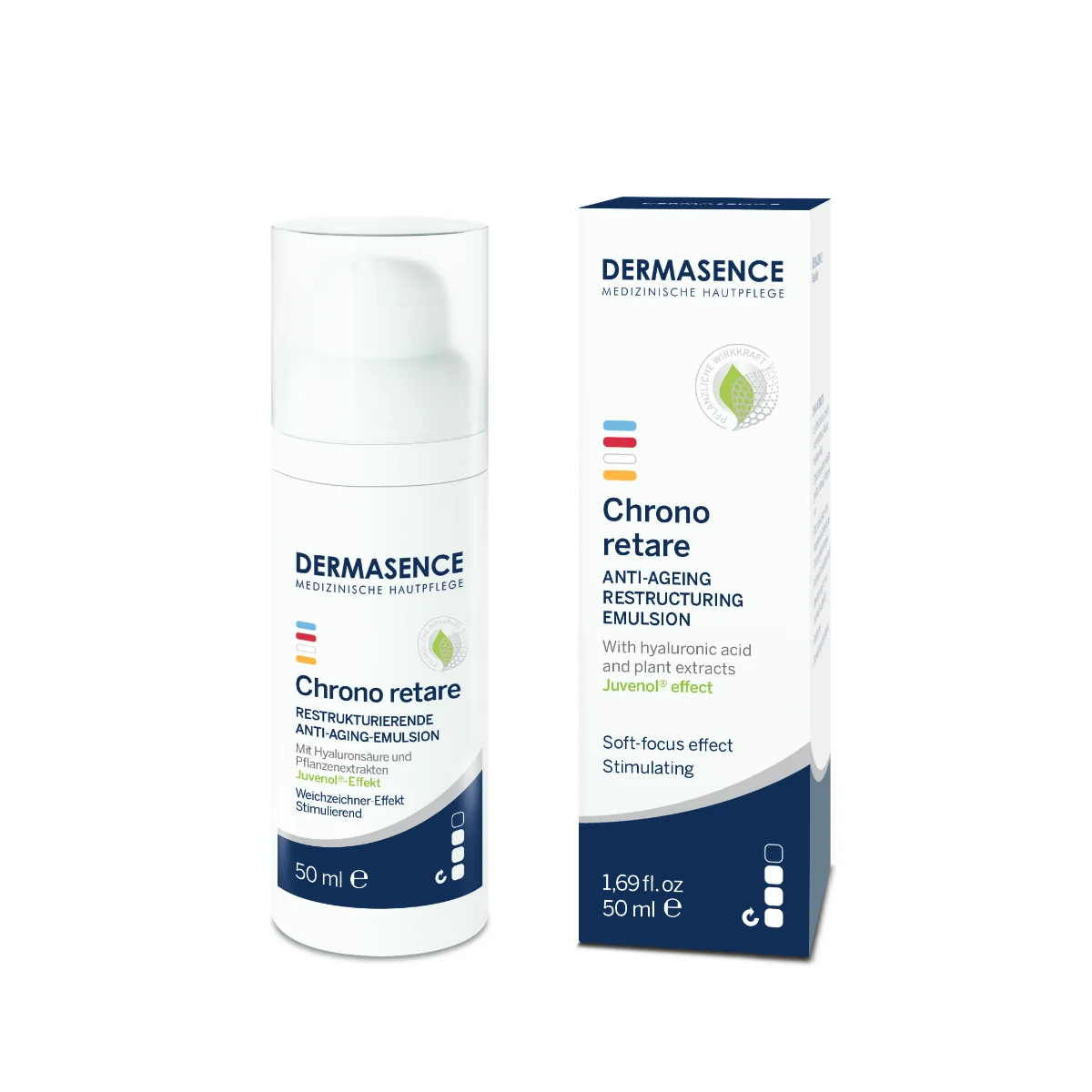 Emulsie restructuranta anti-aging pentru ten matur Chrono Retare 50+, 50ml, Dermasence