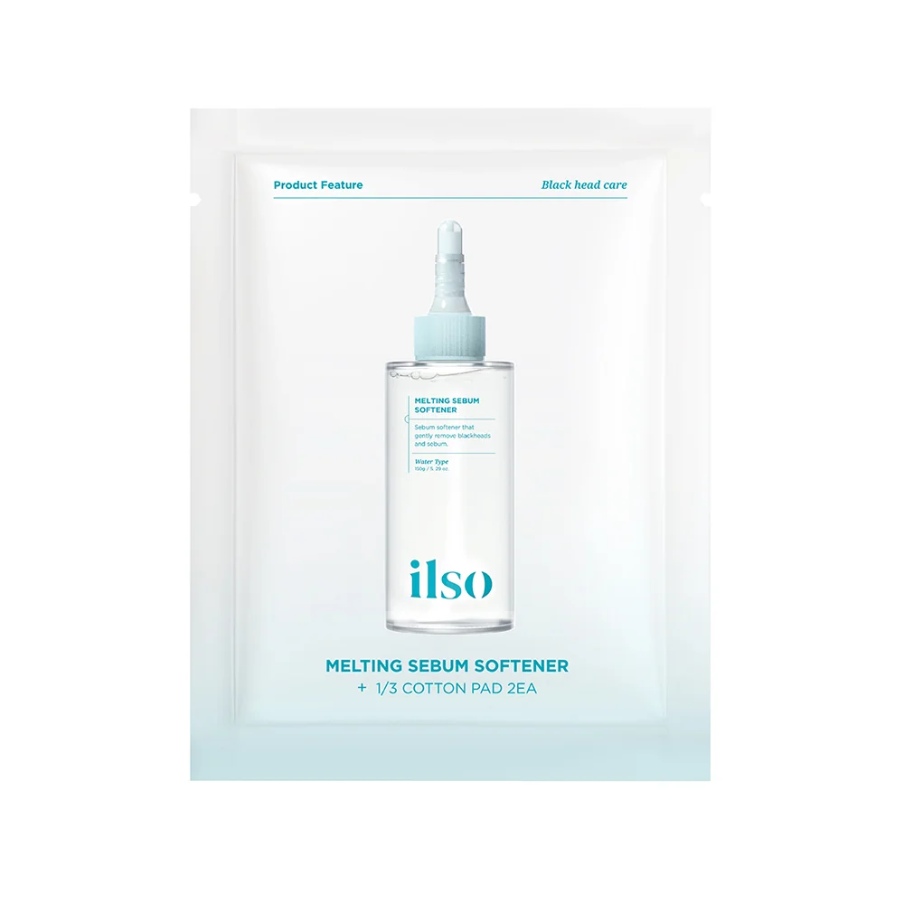 Dischete cu esenta pentru indepartarea sebumului Melting Sebum Softener Trial Kit, 2 bucati, Ilso