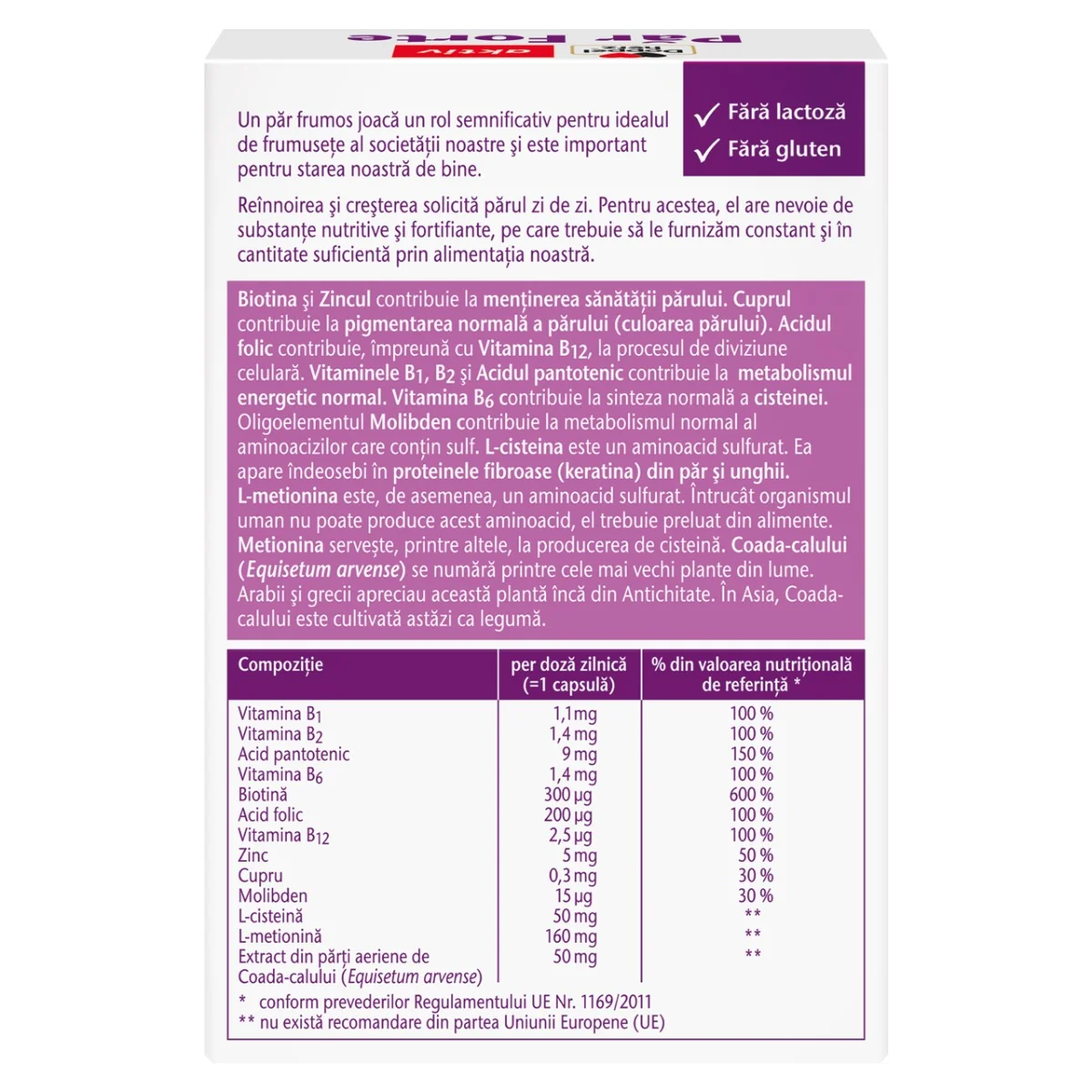 Par Forte ā vitamine pentru par, 30 capsule, Doppelherz