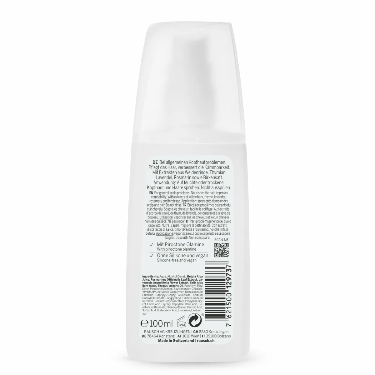 Spray special impotriva matretii grase cu scoarta de salcie, 100ml, Rausch 