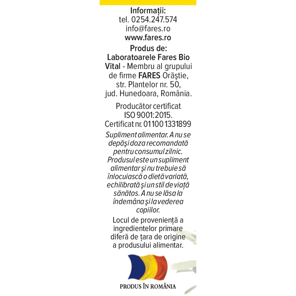 Biomicin solutie cu uleiuri esentiale A2, 10ml, Fares