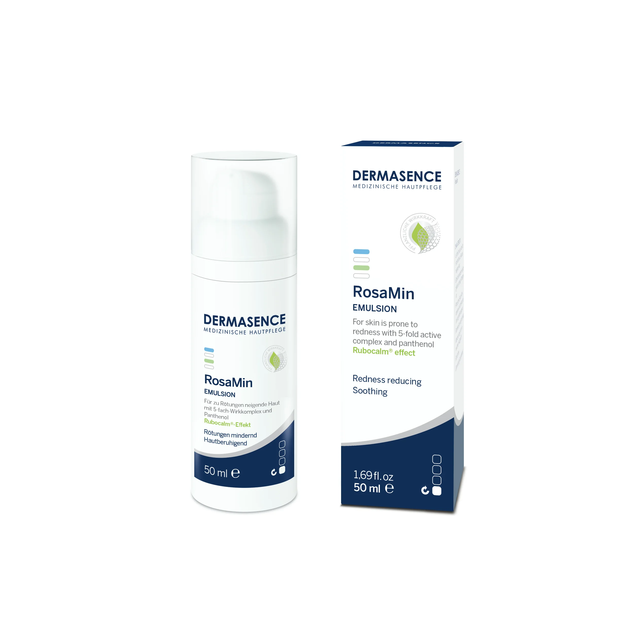 Emulsie calmanta si hidratanta pentru ten reactiv RosaMin, 50ml, Dermasence