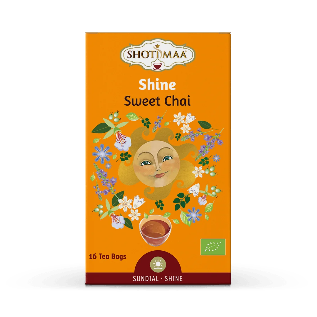 Ceai Sundial Shine Sweet Chai Bio, 16 plicuri, Shoti Maa