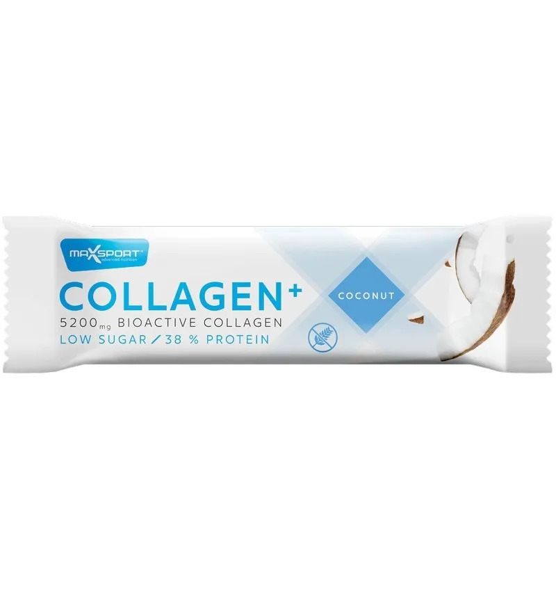 Baton proteic cu colagen si cocos Collagen+, 40g, Max Sport
