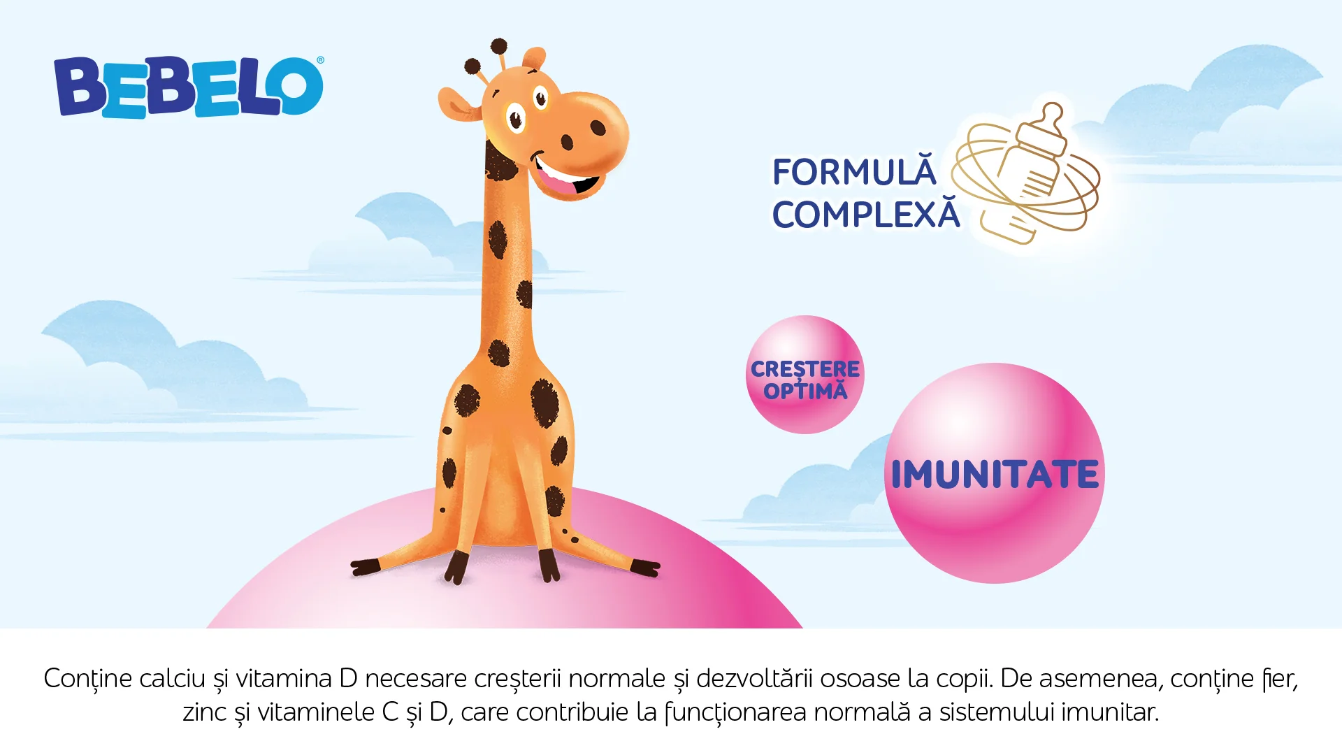 Formula complexa Lapte praf Bebelo 3 Formula complexa Lapte praf Bebelo 3
