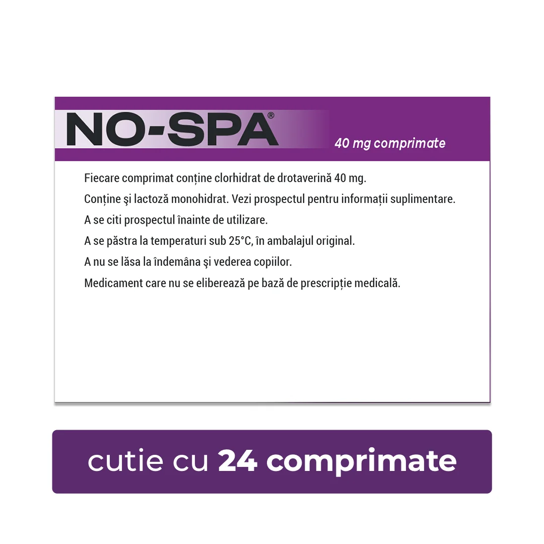 No-Spa 40 mg, 24 comprimate, Sanofi