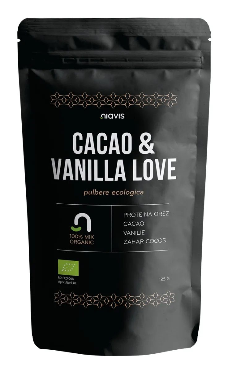 Mix ecologic Cacao & Vanilla Love, 125g, Niavis