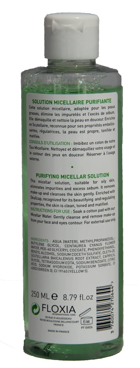 Solutie micelara purifianta, 250ml, Floxia