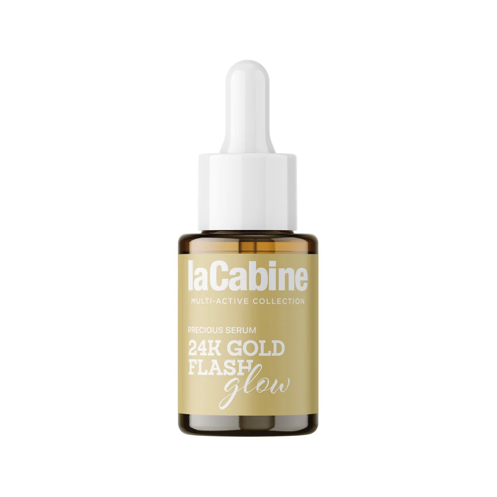 Ser pentru fata anti-imbatranire 24K Gold Flash Glow Multi-Active, 10ml, La Cabine