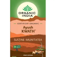 Ceai tulsi ayush Kwath Sistem Imunitar, 25 plicuri, Organic India