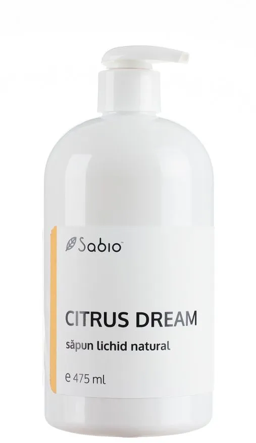 Sapun lichid natural Citrus Dream, 475ml, Sabio
