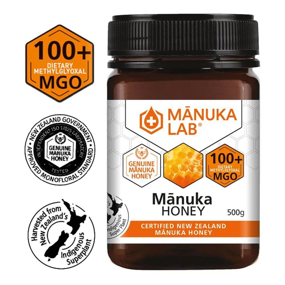 Miere de Manuka naturala MGO 100+, 500g, Manuka Lab