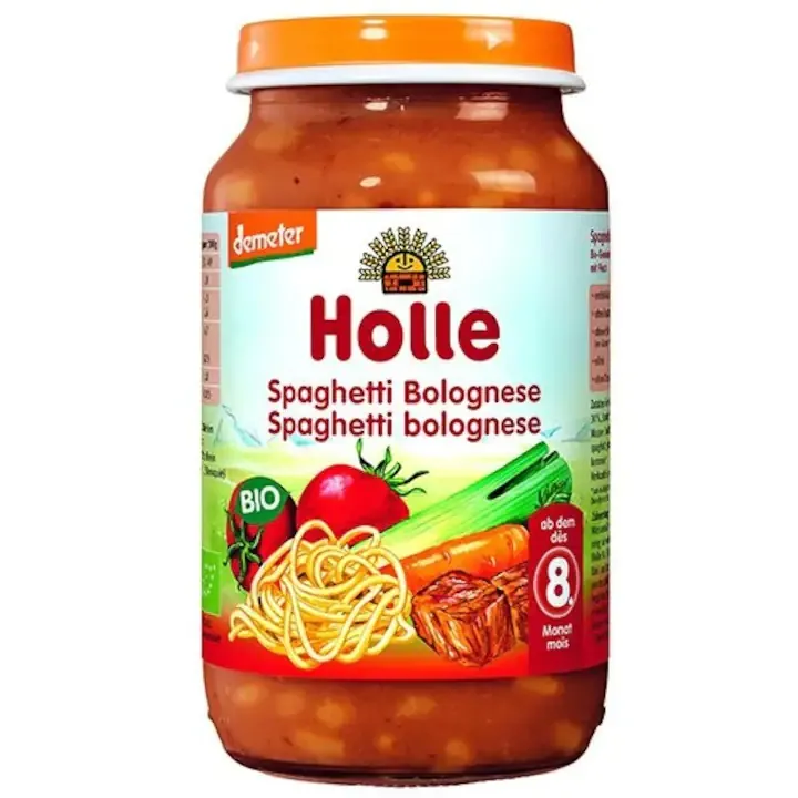 Meniu spaghete bolognese , +8 luni, 220g, Holle Baby Food