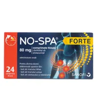 No-Spa Forte 80 mg, 24 comprimate filmate, Sanofi