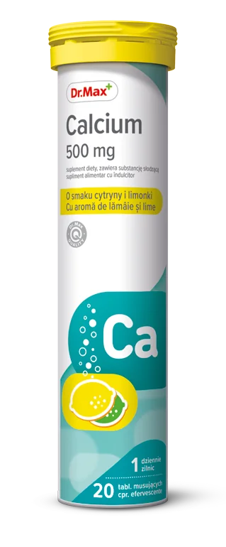 Dr. Max Calciu 500mg, 20 comprimate efervescente