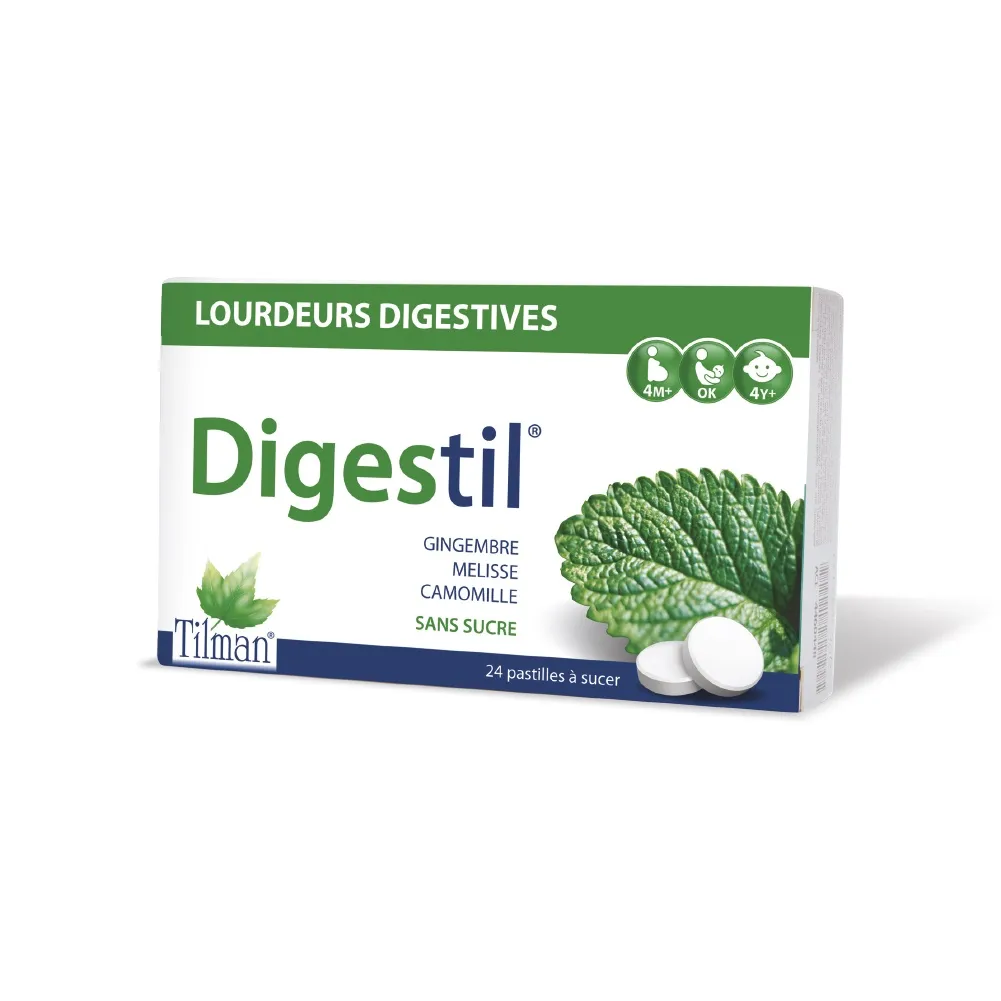 Digestil, 24 comprimate masticabile, Tilman