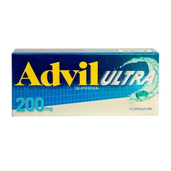 Advil Ultra 200mg, 10 capsule moi, Gsk 