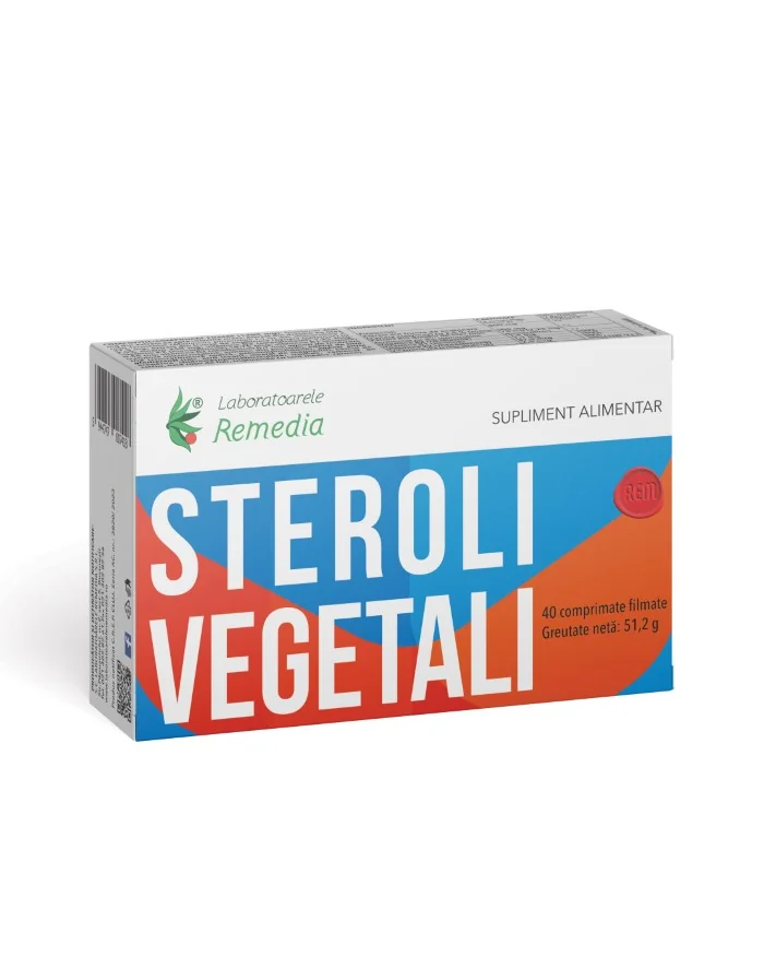 Steroli velegetali, 40 comprimate filmate, Laboratoarele Remedia
