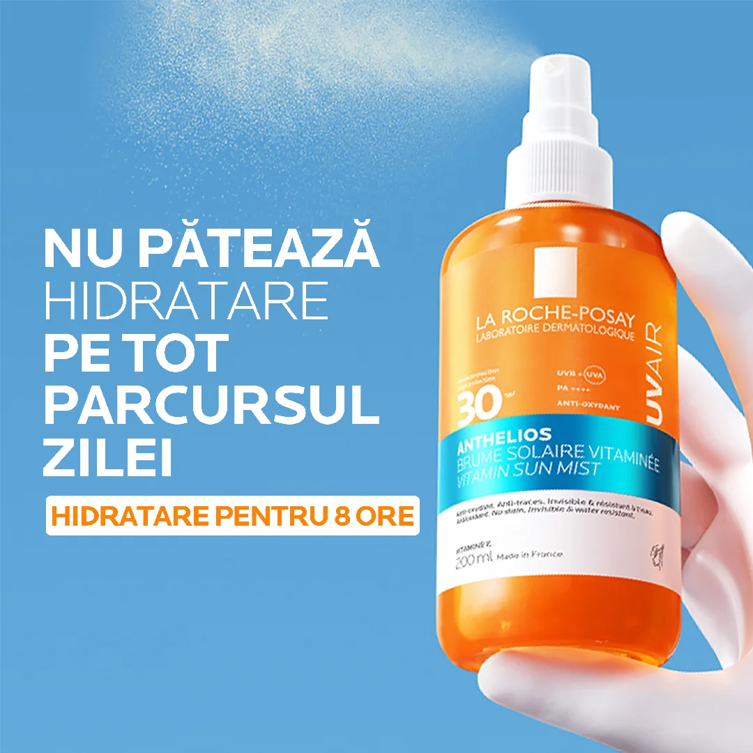 Spray solar cu Vitamine SPF30 Anthelios UVAir, 200ml, La Roche-Posay