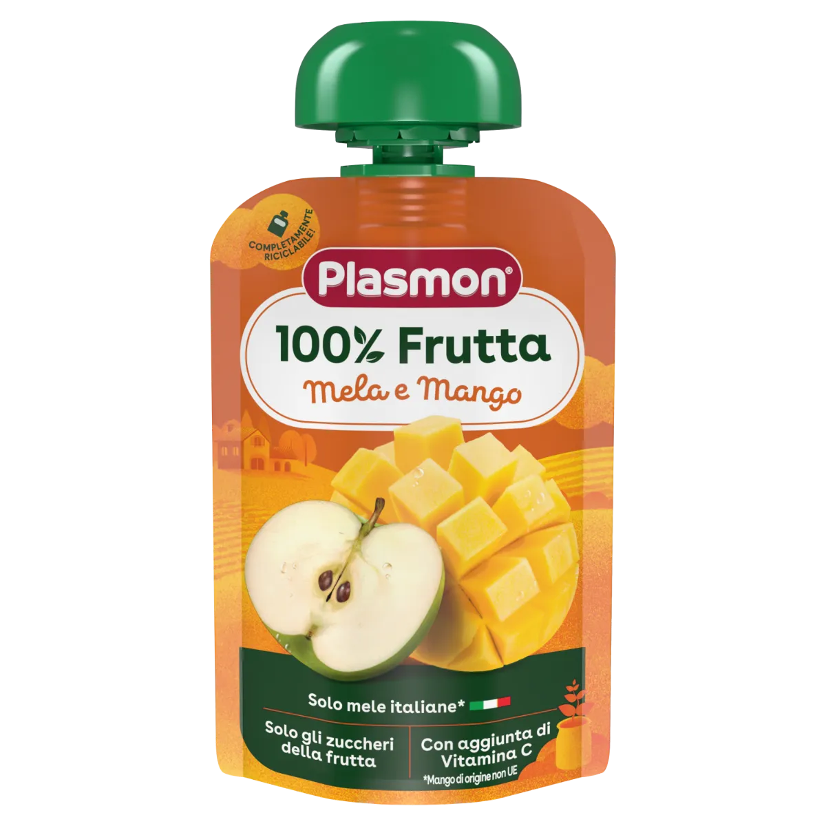 Piure omogenizat din mere si mango 6 luni+, 100g, Plasmon