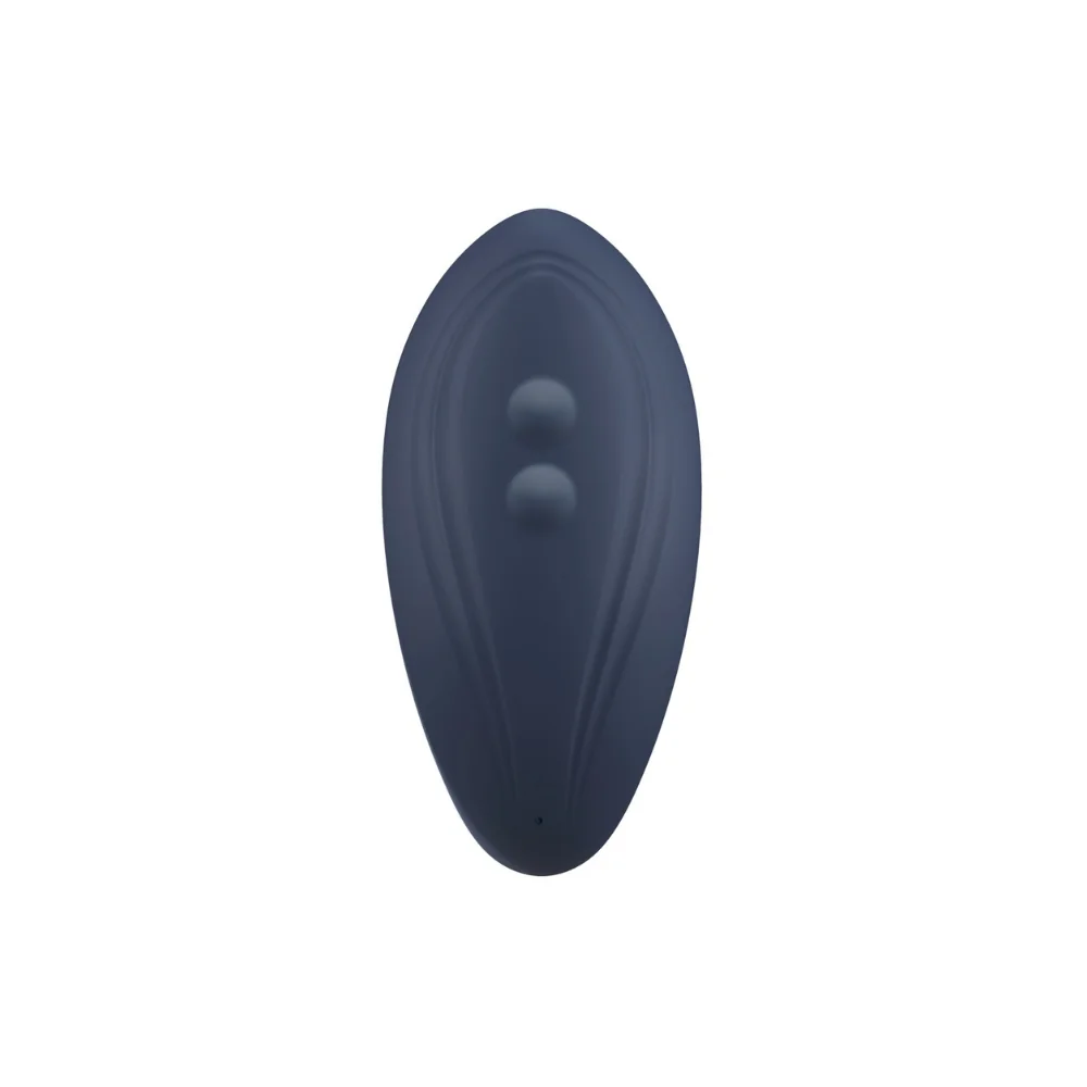 Vibrator 2in1 clitoridian si vaginal Panty Vibe negru, 1 bucata, Sweet Smile