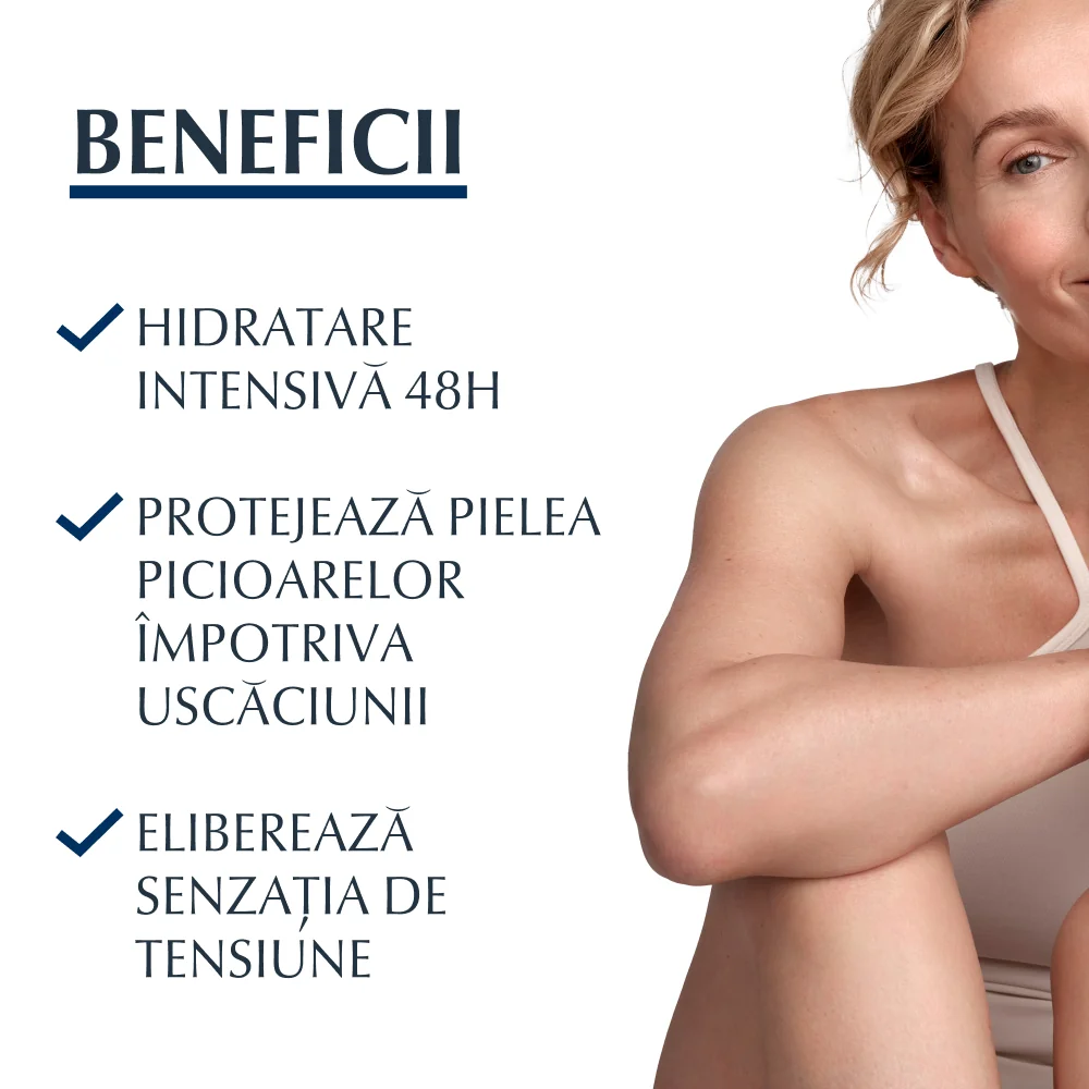 Crema pentru picioare cu 10% uree Repair 100ml Eucerin beneficii principale Crema pentru picioare cu 10% uree Repair 100ml Eucerin beneficii principale