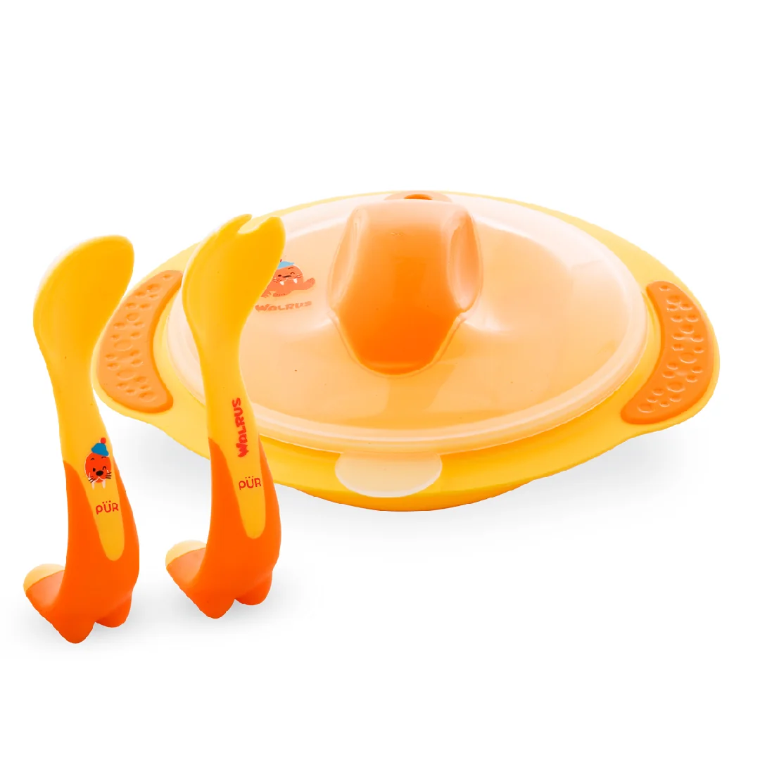 Set bol cu tacamuri Morsa Galben, 1 bucata, PUR