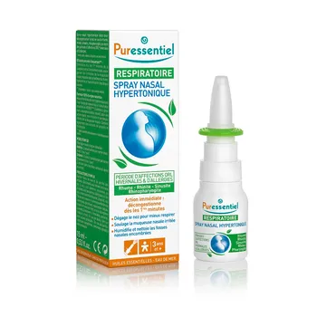Spray nazal hipertonic Respiratory Bio, 15ml, Puressentiel 