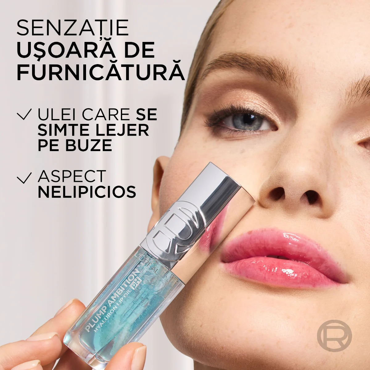 Ulei pentru buze cu efect de Volum Plump Ambition Nr. 113 Cristal Ice, 5ml, L'Oreal Paris