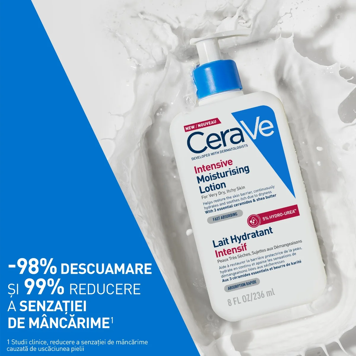 Lotiune intens hidratanta pentru fata si corp, 236ml, CeraVe