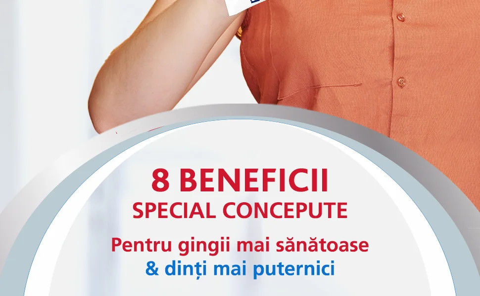text 8 beneficii special concepute pentru gingii mai sanatoase & dinti mai puternici text 8 beneficii special concepute pentru gingii mai sanatoase & dinti mai puternici
