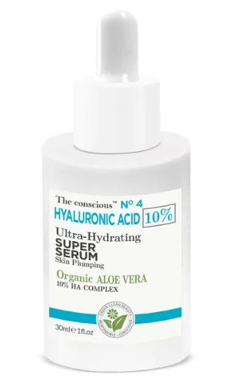 Ser ultra-hirdratant cu Acid Hialuronic si Aloe Vera, 30ml, The conscious