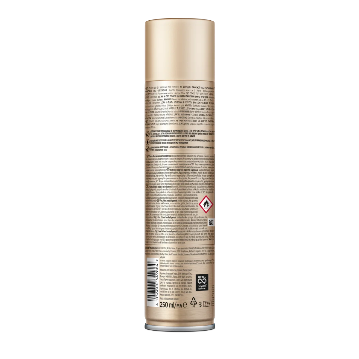 Fixativ cu grad de fixare 4 2Days Volume Extra Strong Wellaflex, 250ml, Wella
