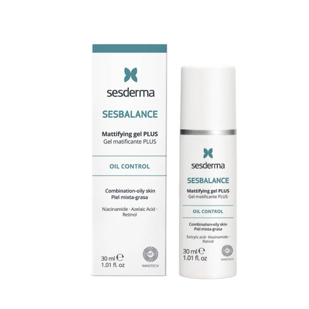 Gel matifiant pentru ten mixt si gras Plus Sesbalance, 30ml, Sesderma