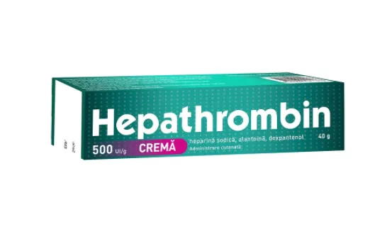 Hepathrombin Crema 500UI/g, 40 g, Hemofarm