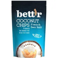 Chips de cocos cu sare de mare fara gluten Bio, 70g, Bettr
