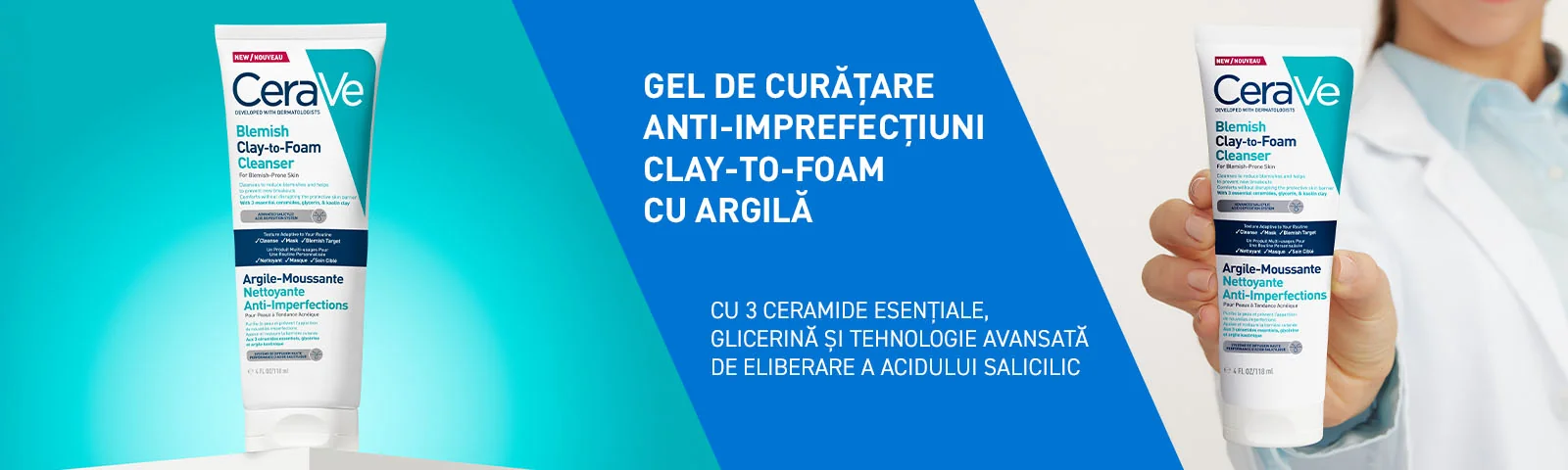 Gel de curatare anti-imperfectiuni clay-to-foam cu argila