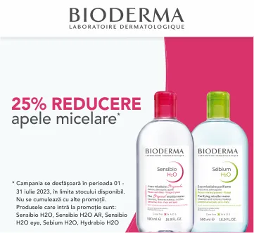25% apa micelara Bioderma