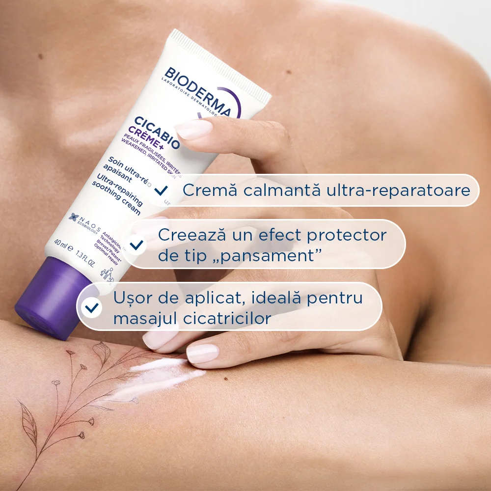 Crema+ reparatoare Cicabio, 40ml, Bioderma