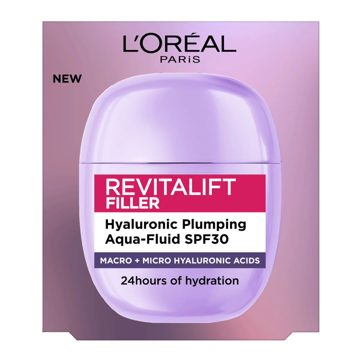 Fluid hidratant cu factor de protectie solara SPF30 Revitalift Hyaluron Aqua, 40ml, L'Oreal Paris