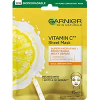 Masca servetel cu Vitamina C pentru super hidratare si iluminare, 28g, Garnier