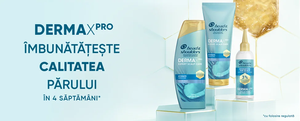 Gama Head & Shoulders DermaXPro pentru imbunatatirea calitatii parului si ingrijirea scalpului.